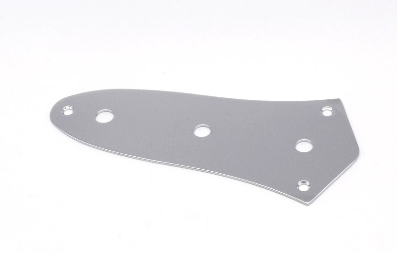 AxLabs Steel J-Bass Style Control Plate, 3-Hole Chorme